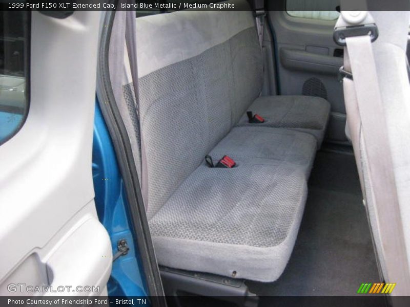 Island Blue Metallic / Medium Graphite 1999 Ford F150 XLT Extended Cab