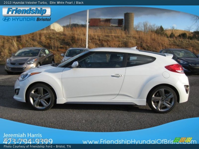 Elite White Pearl / Black 2013 Hyundai Veloster Turbo