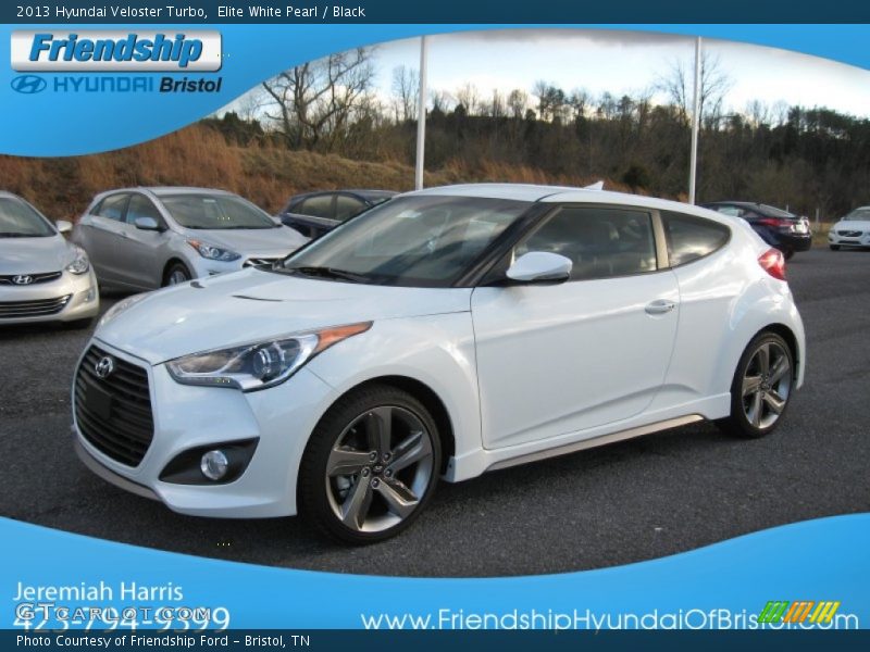 Elite White Pearl / Black 2013 Hyundai Veloster Turbo
