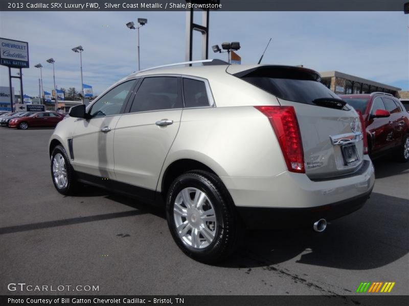 Silver Coast Metallic / Shale/Brownstone 2013 Cadillac SRX Luxury FWD