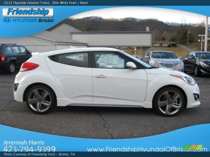 Elite White Pearl / Black 2013 Hyundai Veloster Turbo
