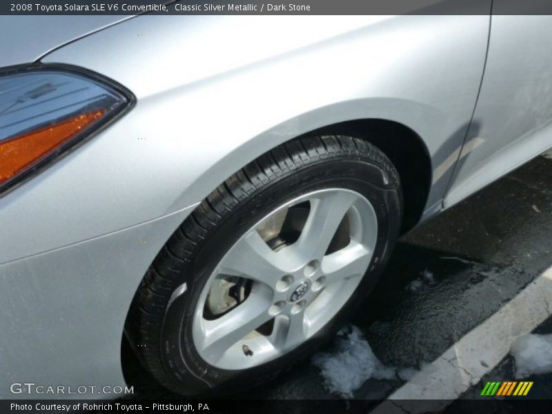 Classic Silver Metallic / Dark Stone 2008 Toyota Solara SLE V6 Convertible