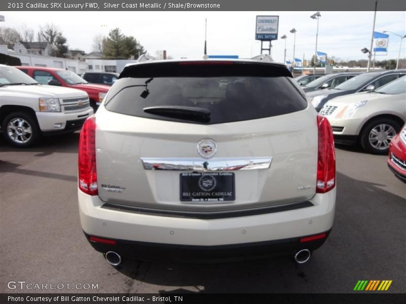 Silver Coast Metallic / Shale/Brownstone 2013 Cadillac SRX Luxury FWD
