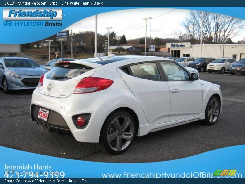 Elite White Pearl / Black 2013 Hyundai Veloster Turbo