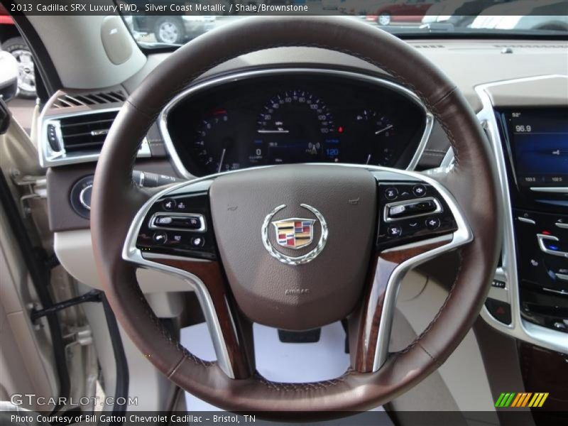 Silver Coast Metallic / Shale/Brownstone 2013 Cadillac SRX Luxury FWD