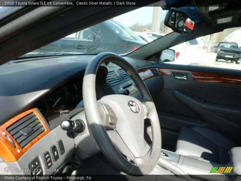 Classic Silver Metallic / Dark Stone 2008 Toyota Solara SLE V6 Convertible