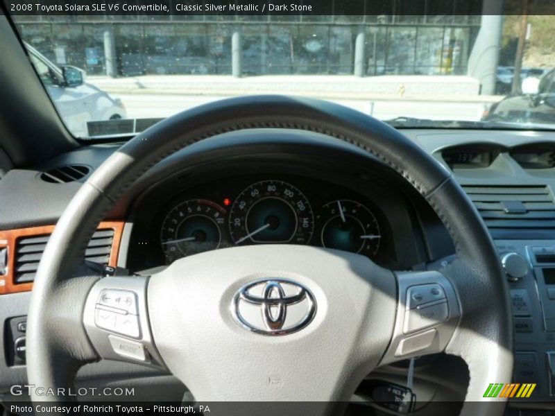 Classic Silver Metallic / Dark Stone 2008 Toyota Solara SLE V6 Convertible