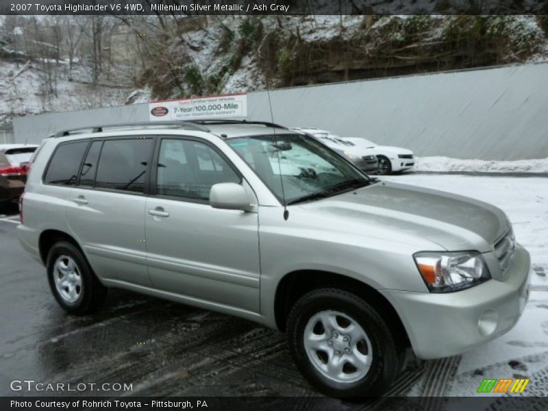 Millenium Silver Metallic / Ash Gray 2007 Toyota Highlander V6 4WD