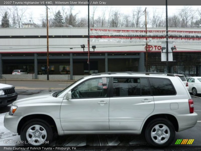 Millenium Silver Metallic / Ash Gray 2007 Toyota Highlander V6 4WD