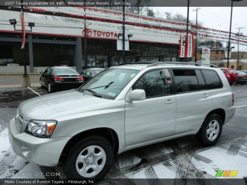 Millenium Silver Metallic / Ash Gray 2007 Toyota Highlander V6 4WD