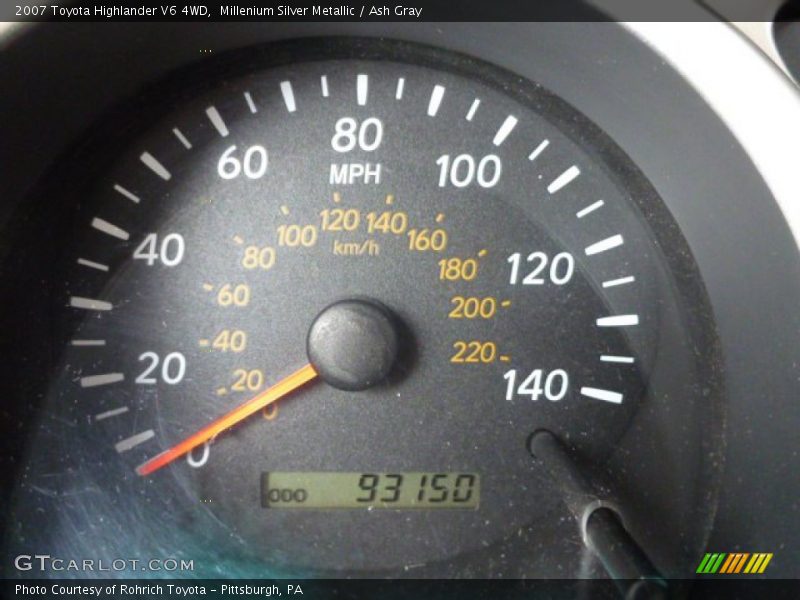 Millenium Silver Metallic / Ash Gray 2007 Toyota Highlander V6 4WD