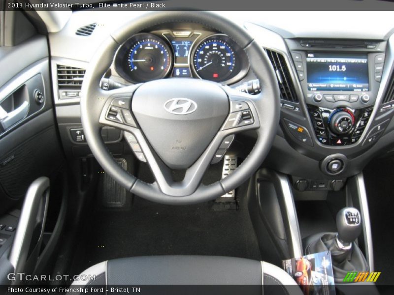 Elite White Pearl / Black 2013 Hyundai Veloster Turbo