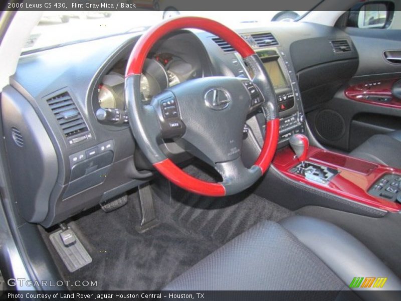 Flint Gray Mica / Black 2006 Lexus GS 430