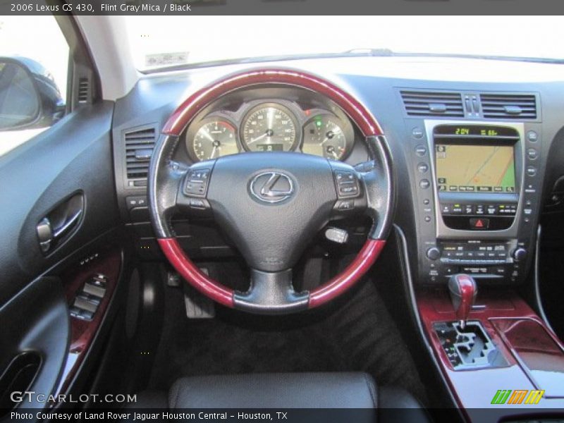 Flint Gray Mica / Black 2006 Lexus GS 430