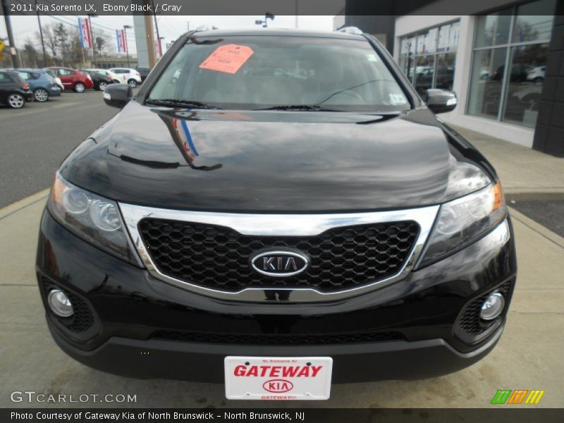 Ebony Black / Gray 2011 Kia Sorento LX