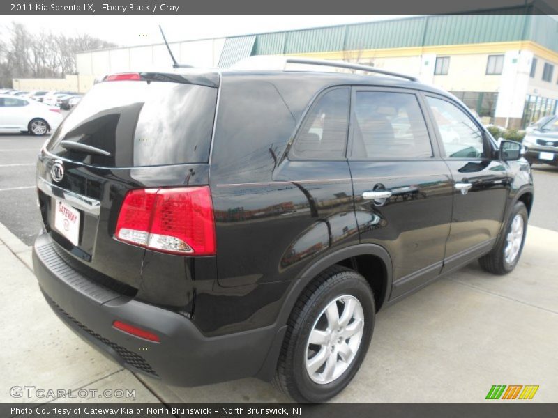 Ebony Black / Gray 2011 Kia Sorento LX