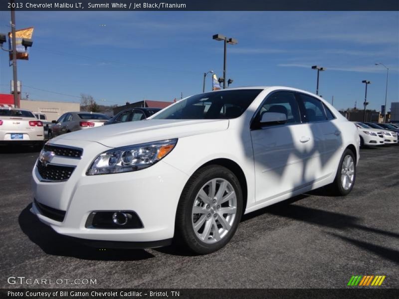 Summit White / Jet Black/Titanium 2013 Chevrolet Malibu LT