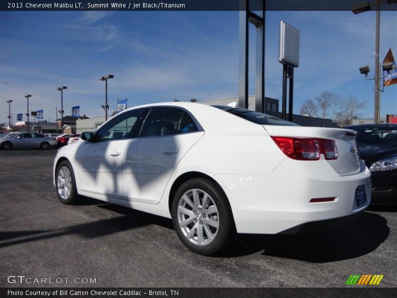 Summit White / Jet Black/Titanium 2013 Chevrolet Malibu LT