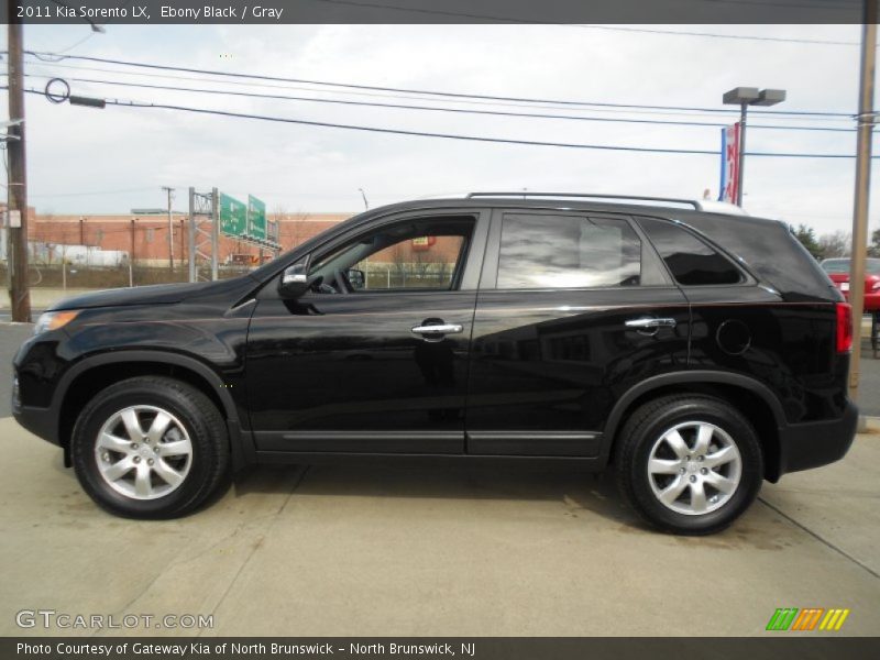 Ebony Black / Gray 2011 Kia Sorento LX