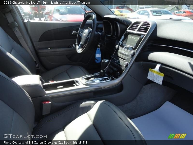 Summit White / Jet Black/Titanium 2013 Chevrolet Malibu LT