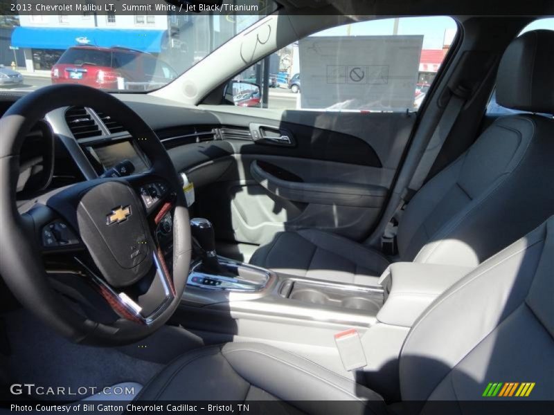Summit White / Jet Black/Titanium 2013 Chevrolet Malibu LT