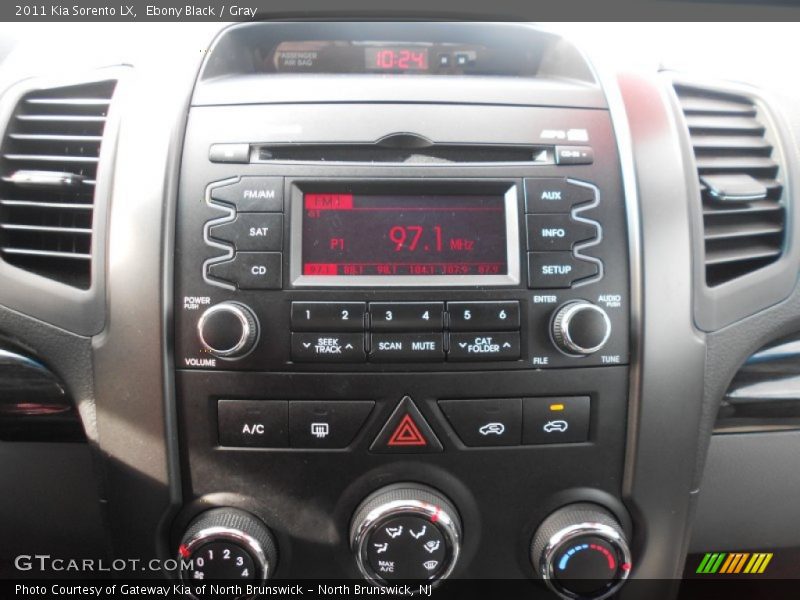 Ebony Black / Gray 2011 Kia Sorento LX