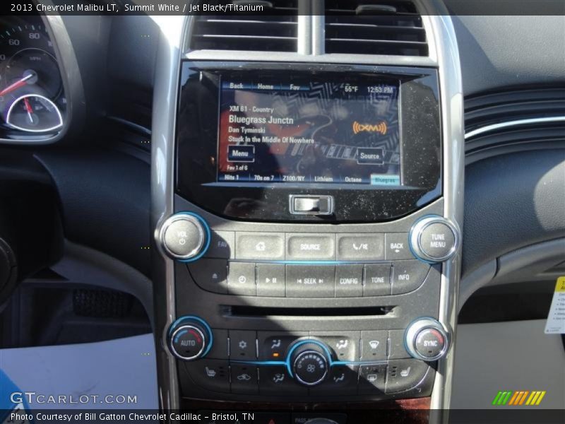 Summit White / Jet Black/Titanium 2013 Chevrolet Malibu LT
