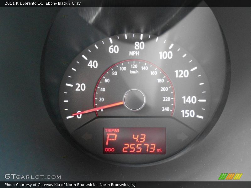 Ebony Black / Gray 2011 Kia Sorento LX