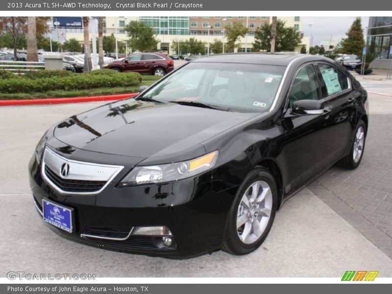 Crystal Black Pearl / Graystone 2013 Acura TL SH-AWD Technology