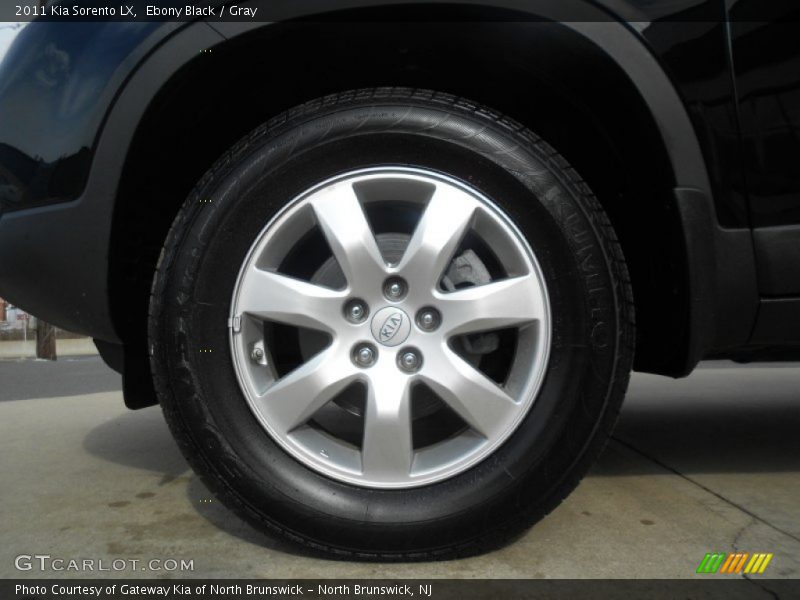 Ebony Black / Gray 2011 Kia Sorento LX