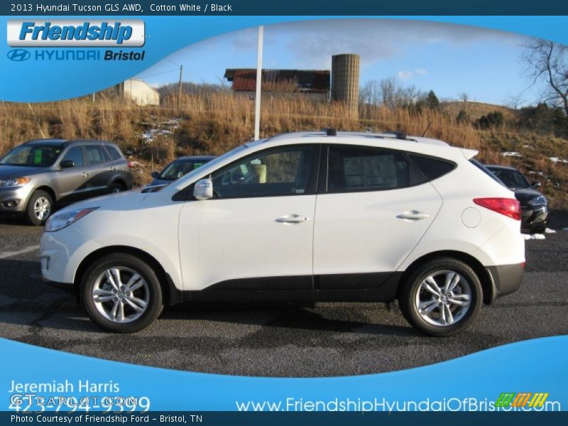 Cotton White / Black 2013 Hyundai Tucson GLS AWD