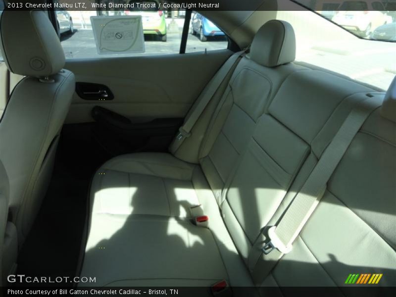 White Diamond Tricoat / Cocoa/Light Neutral 2013 Chevrolet Malibu LTZ