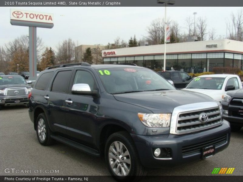 Slate Gray Metallic / Graphite 2010 Toyota Sequoia Limited 4WD