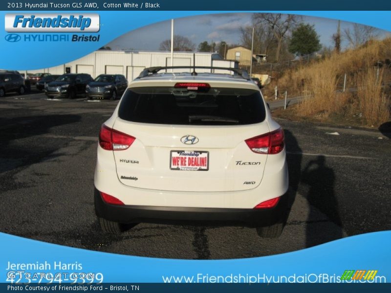 Cotton White / Black 2013 Hyundai Tucson GLS AWD