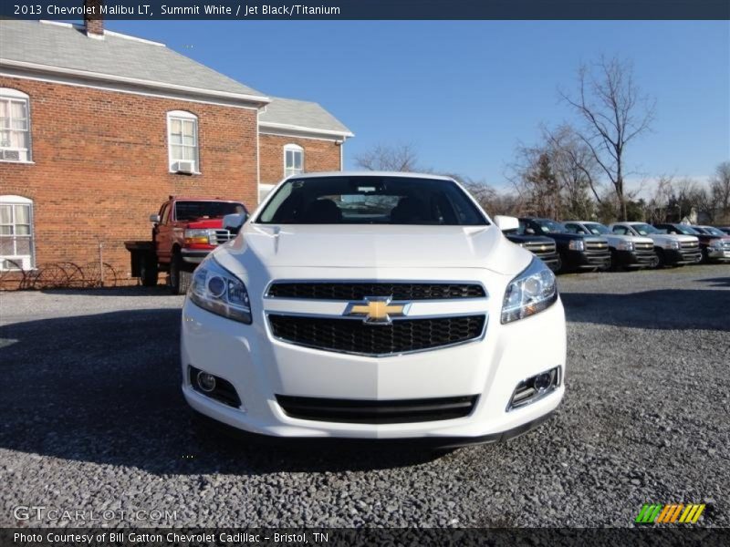 Summit White / Jet Black/Titanium 2013 Chevrolet Malibu LT