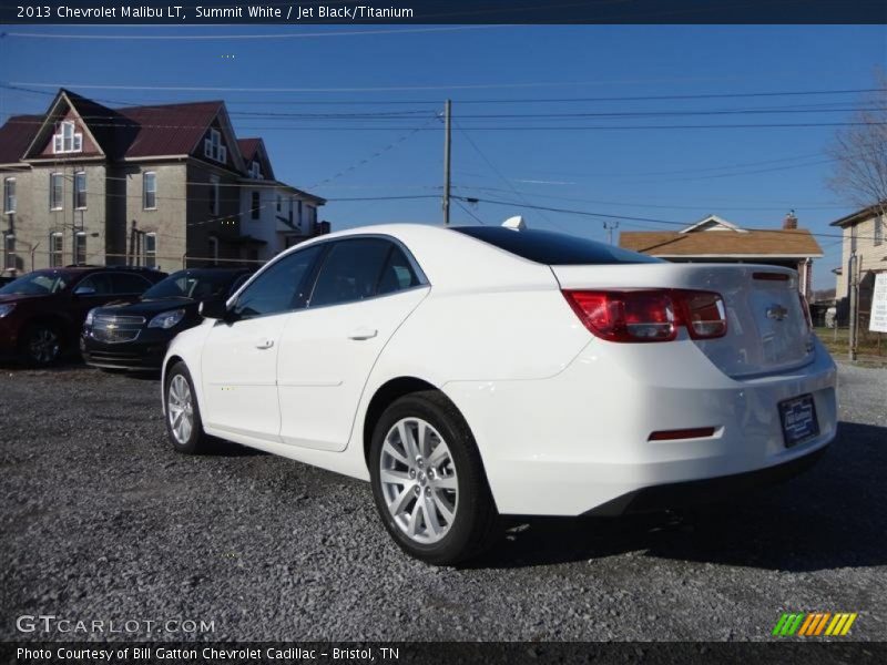 Summit White / Jet Black/Titanium 2013 Chevrolet Malibu LT