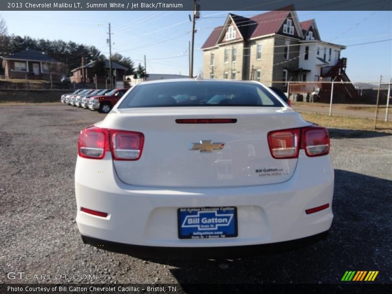 Summit White / Jet Black/Titanium 2013 Chevrolet Malibu LT