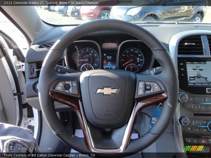 Summit White / Jet Black/Titanium 2013 Chevrolet Malibu LT