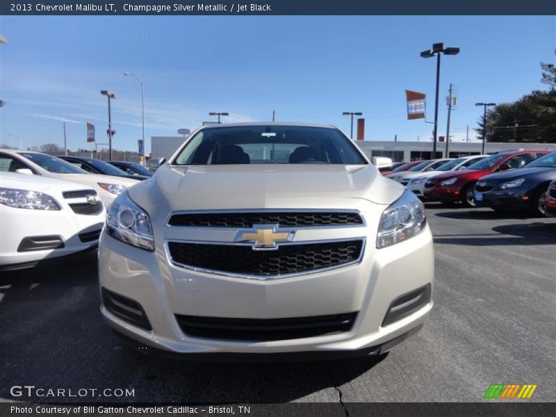 Champagne Silver Metallic / Jet Black 2013 Chevrolet Malibu LT
