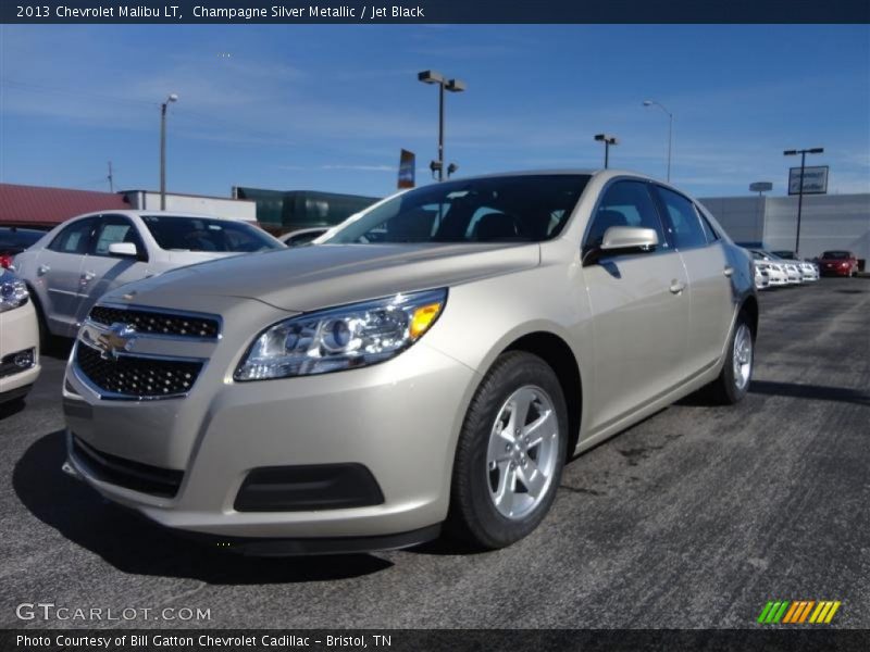 Champagne Silver Metallic / Jet Black 2013 Chevrolet Malibu LT