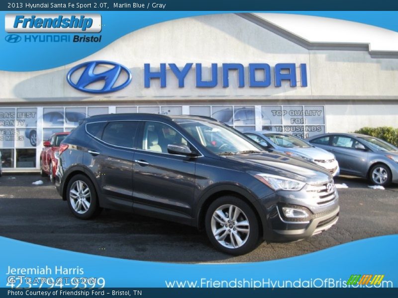 Marlin Blue / Gray 2013 Hyundai Santa Fe Sport 2.0T