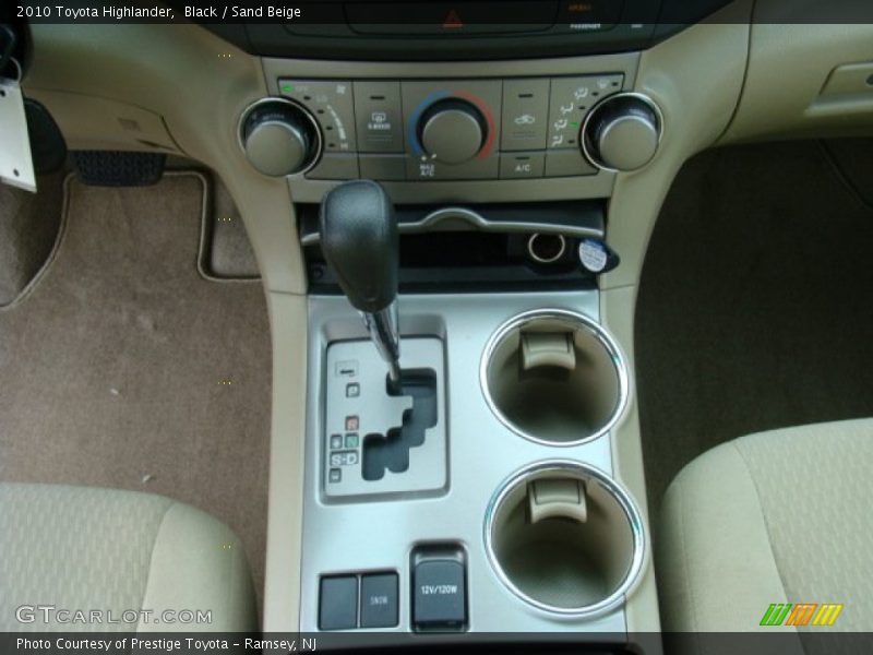 Black / Sand Beige 2010 Toyota Highlander