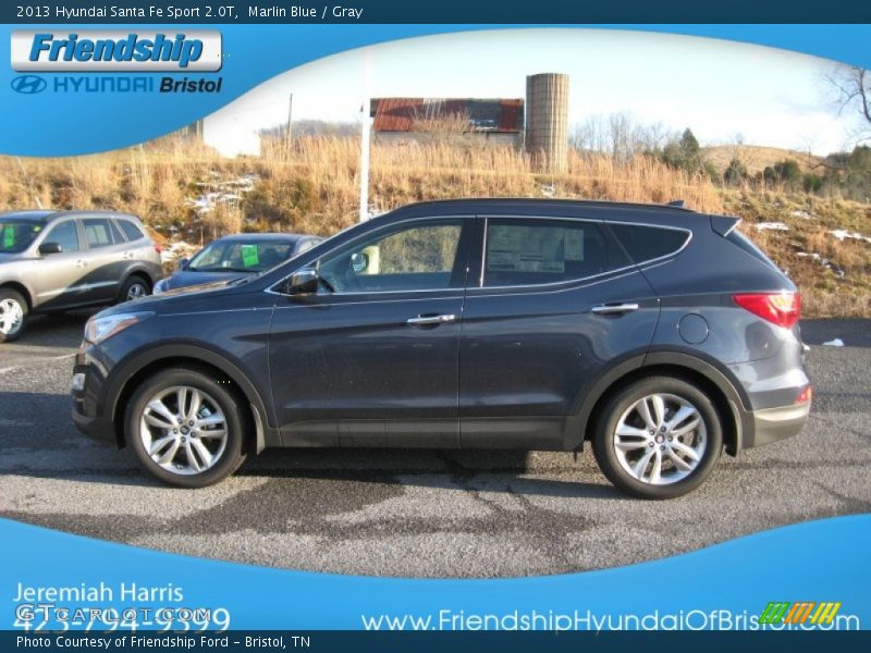 Marlin Blue / Gray 2013 Hyundai Santa Fe Sport 2.0T