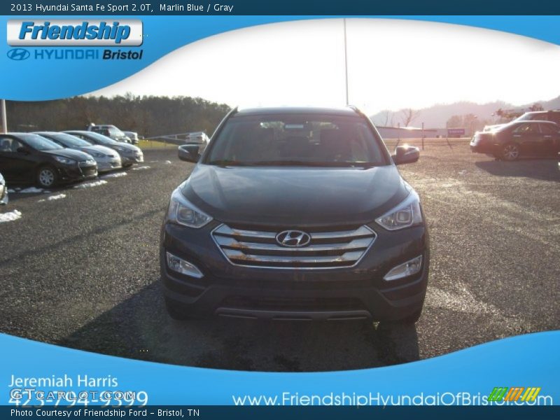 Marlin Blue / Gray 2013 Hyundai Santa Fe Sport 2.0T