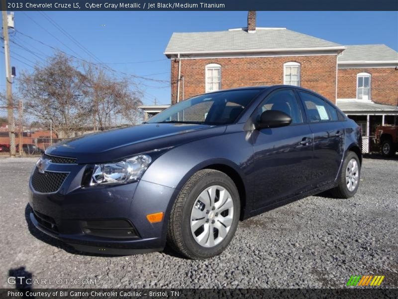 Cyber Gray Metallic / Jet Black/Medium Titanium 2013 Chevrolet Cruze LS