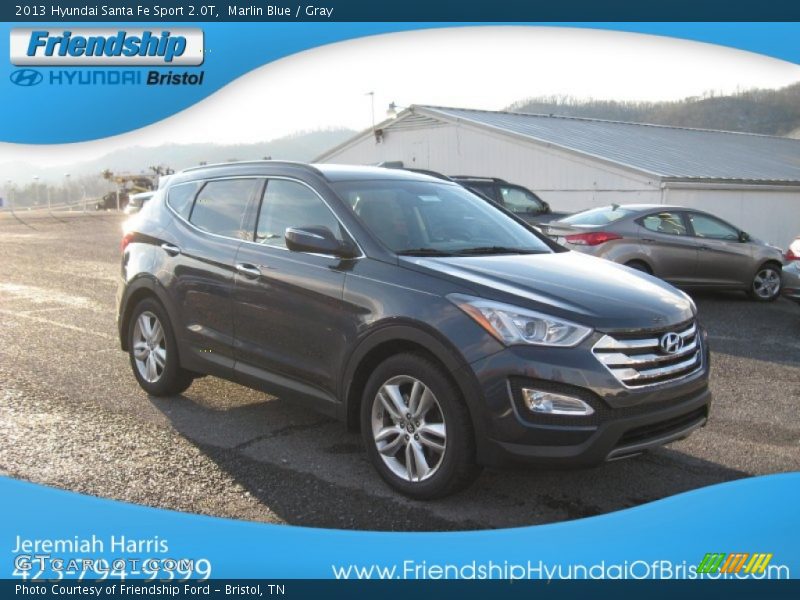 Marlin Blue / Gray 2013 Hyundai Santa Fe Sport 2.0T