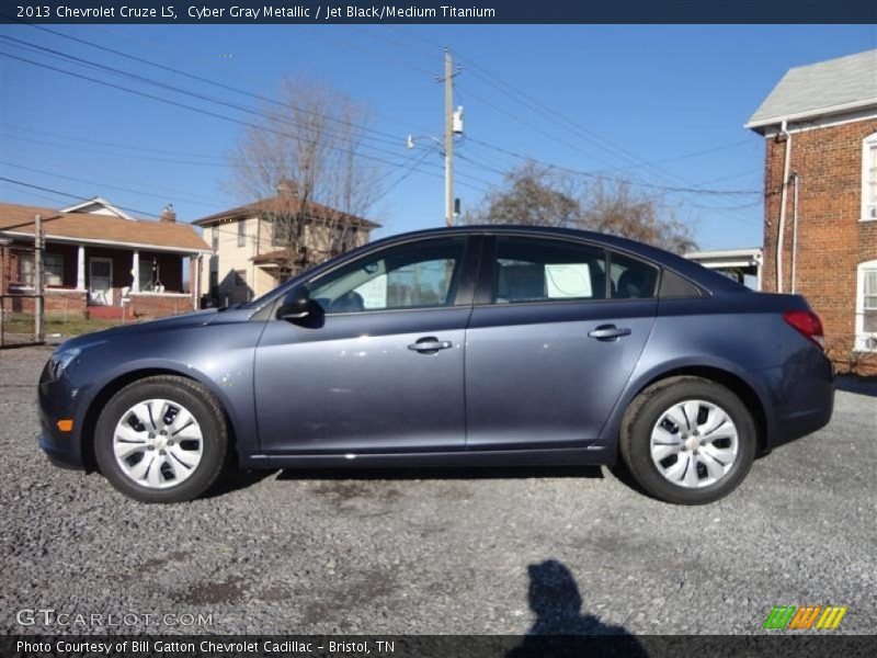 Cyber Gray Metallic / Jet Black/Medium Titanium 2013 Chevrolet Cruze LS