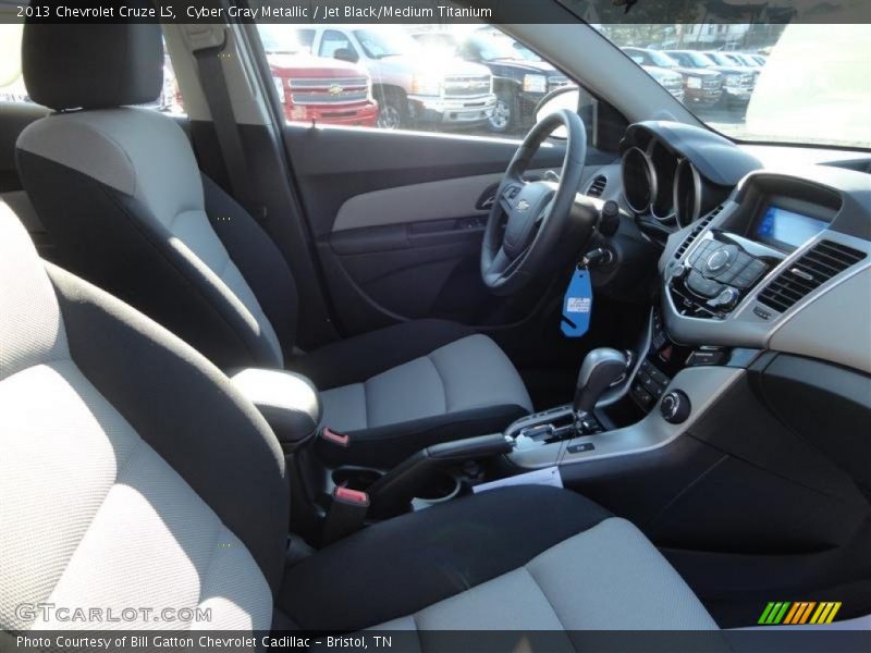 Cyber Gray Metallic / Jet Black/Medium Titanium 2013 Chevrolet Cruze LS