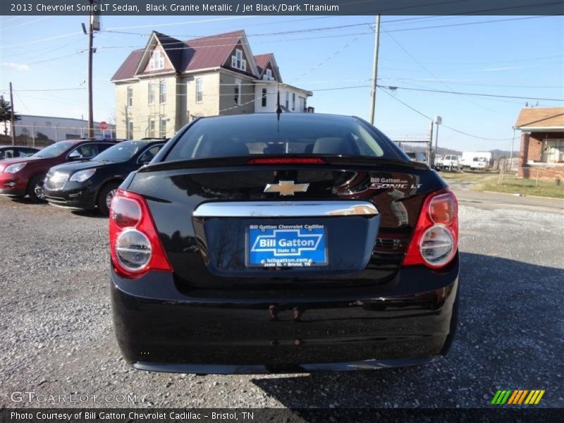 Black Granite Metallic / Jet Black/Dark Titanium 2013 Chevrolet Sonic LT Sedan