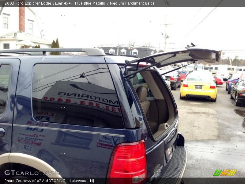 True Blue Metallic / Medium Parchment Beige 2003 Ford Explorer Eddie Bauer 4x4